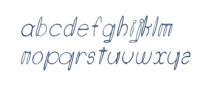 Round About Italics Lowercase