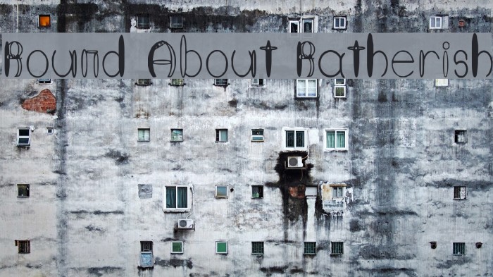 Round About Ratherish Font examples