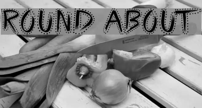 Round About Font examples