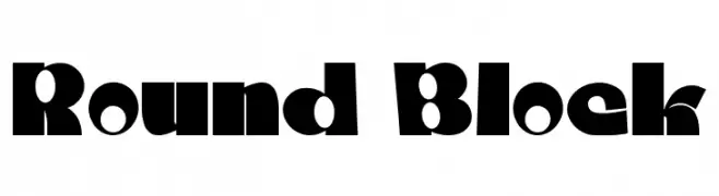 Round Block  नि: शुल्क फ़ॉन्ट्स डाउनलोड
