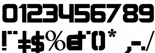 Round Bold Font OTHER CHARS