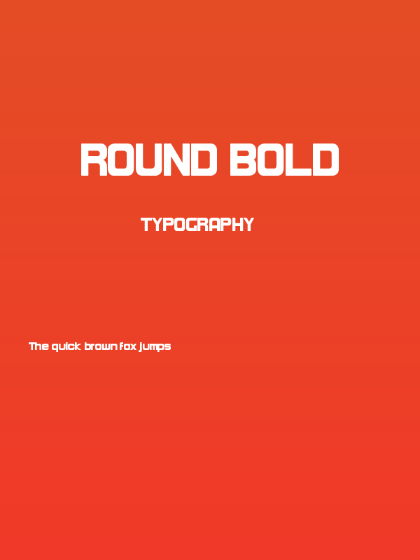 Round Bold Poster