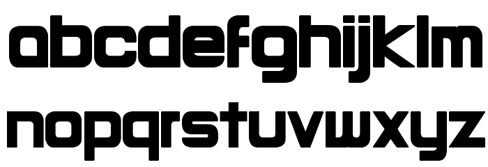 Round Bold Font LOWERCASE