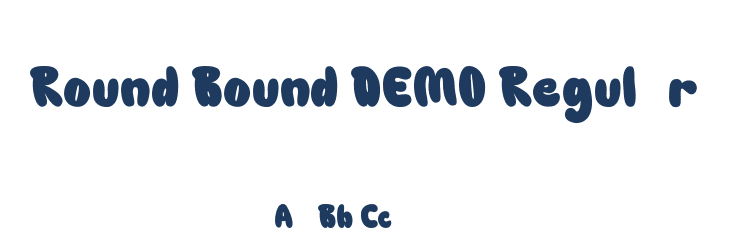Round Bound DEMO Regular Font Preview