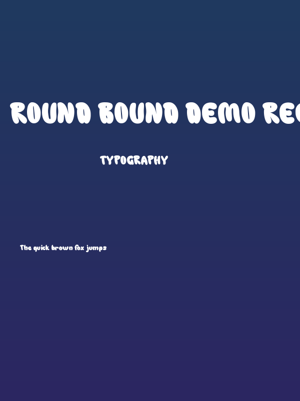 Round Bound DEMO Regular Poster