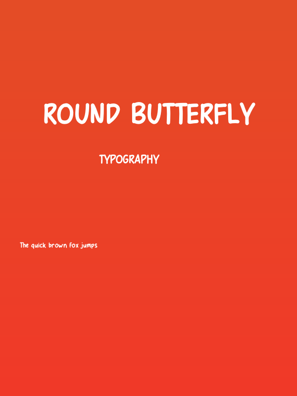 Round Butterfly Poster