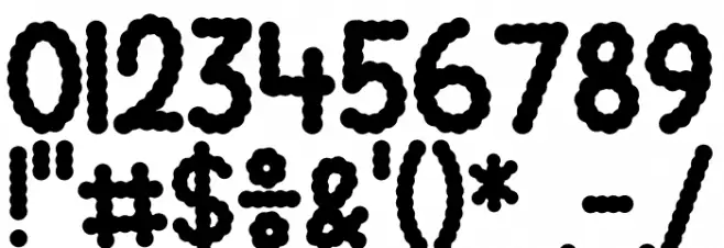 Round Chips Font OTHER CHARS