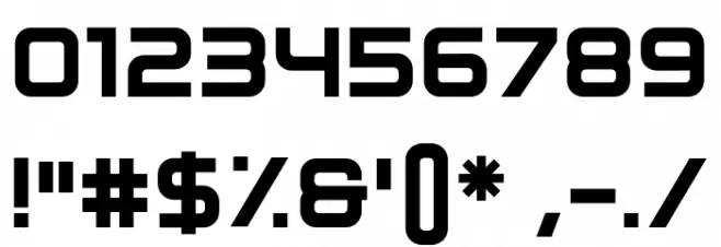 Round Control Font OTHER CHARS