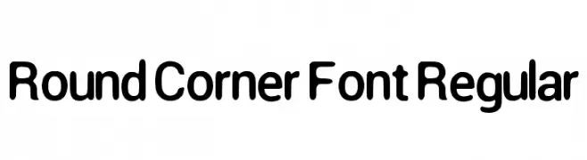 Round Corner Font Regular  免费字体下载