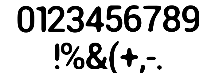 Round Corner Font Regular Font Alte caractere