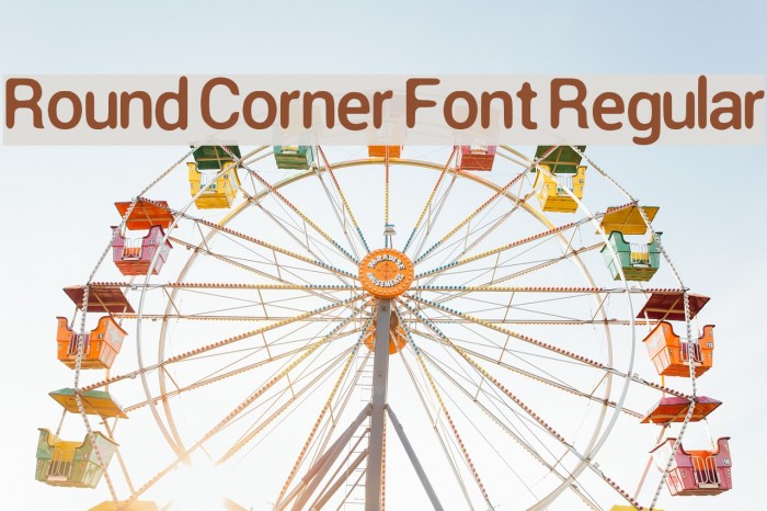 Round Corner Font Regular Font examples