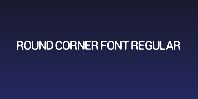 Round Corner Font Regular Social Header