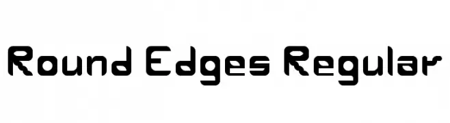 Round Edges Regular  Frei Schriftart Herunterladen