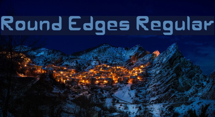 Round Edges Regular Font examples