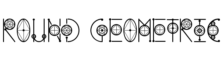 Round Geometric Font