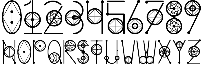 Round Geometric Font OTHER CHARS