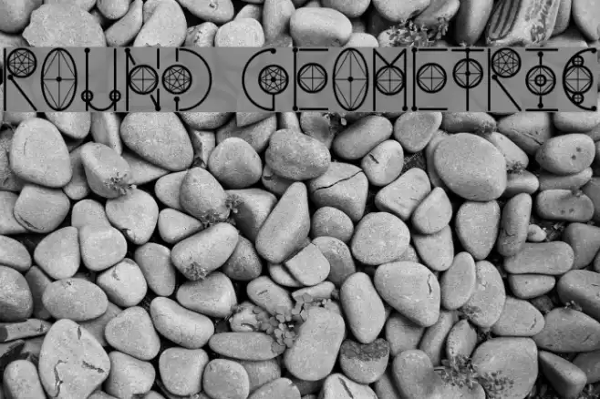 Round Geometric Font examples