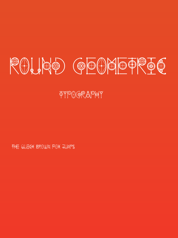 Round Geometric Poster