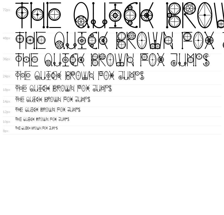 Round Geometric Waterfall