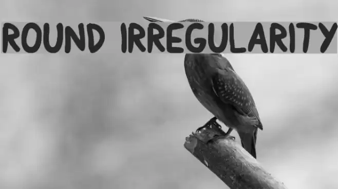 Round Irregularity Шрифта examples