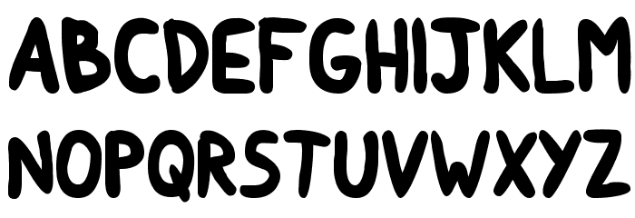 Round Irregularity Font LOWERCASE