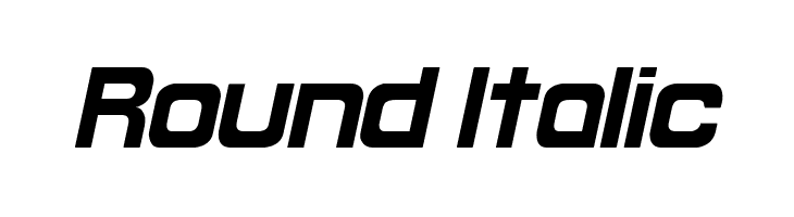 Round Italic  免费字体下载