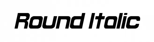 Round Italic  Frei Schriftart Herunterladen