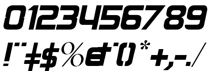 Round Italic Font OTHER CHARS