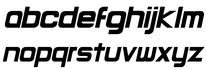 Round Italic Font LOWERCASE
