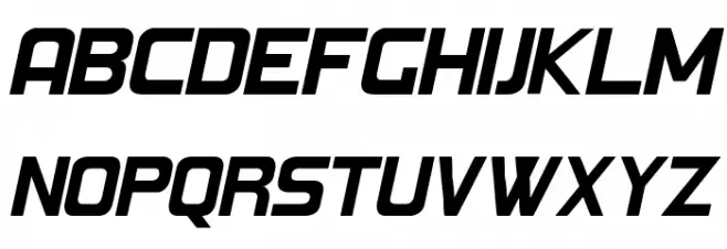 Round Italic フォント 大文字