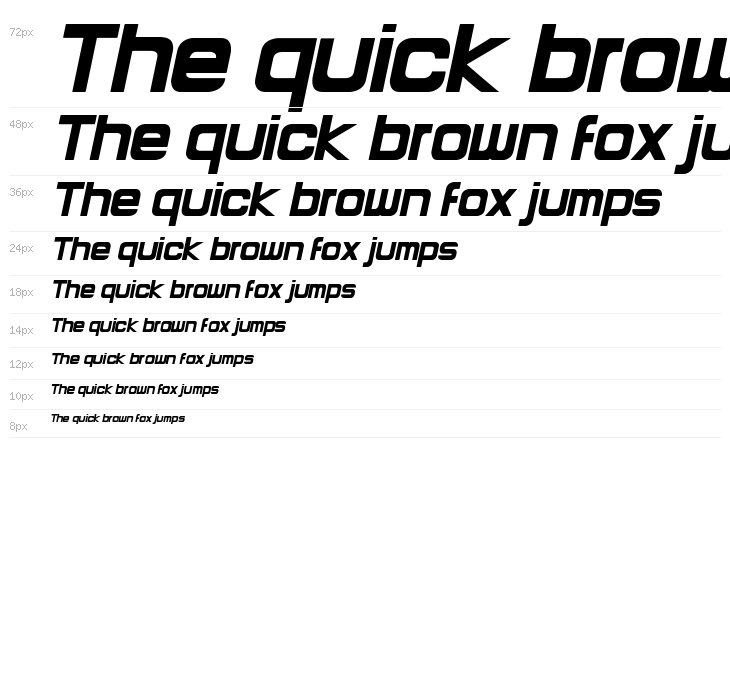 Round Italic Waterfall