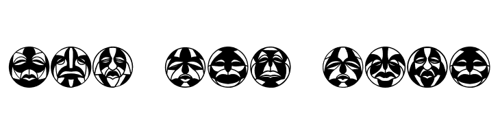 Round Masks Regular  नि: शुल्क फ़ॉन्ट्स डाउनलोड