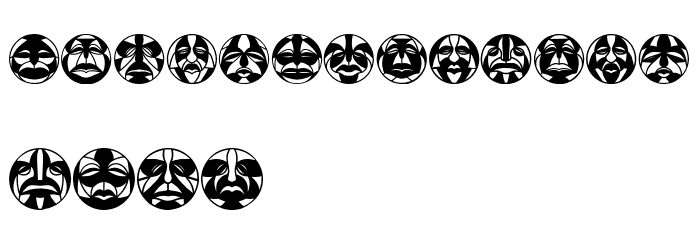 Round Masks Regular Font OTHER CHARS