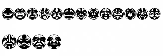 Round Masks Regular Fonte OUTROS PERSONAGENS