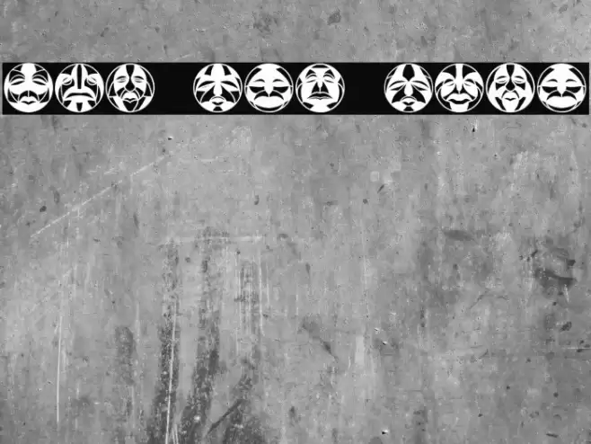 Round Masks Regular Fonte examples
