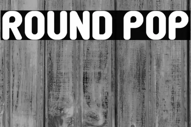 Round Pop Font examples