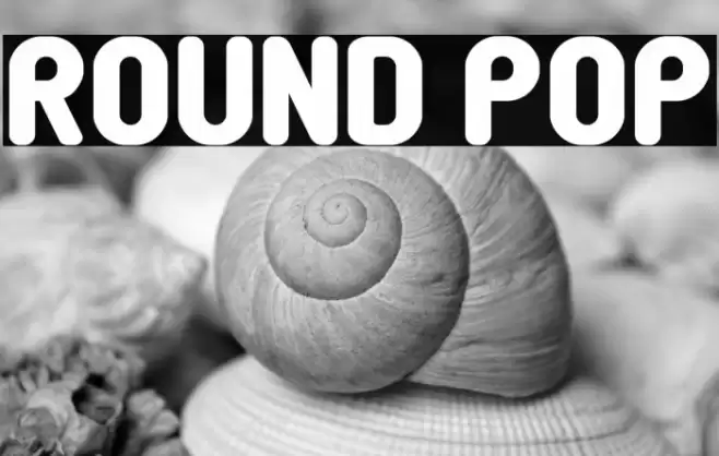 Round Pop Font examples