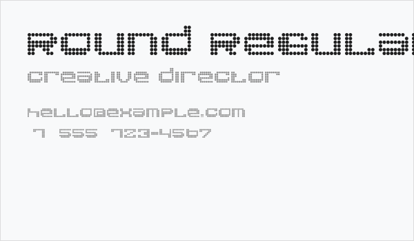 Round Regular Business Card