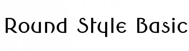 Round Style Basic  Free Fonts Download
