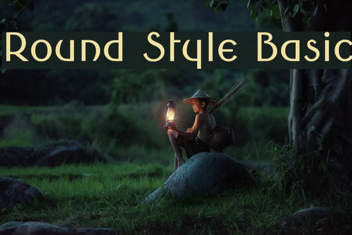 Round Style Basic Font examples