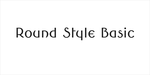 Round Style Basic Logo