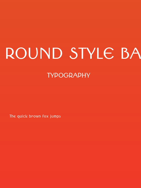 Round Style Basic Poster