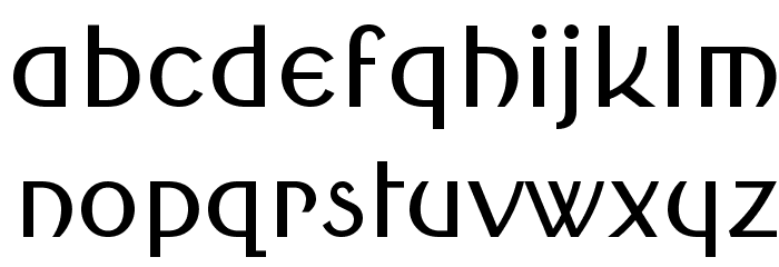 Round Style Basic Font LOWERCASE