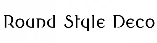 Round Style Deco  Free Fonts Download