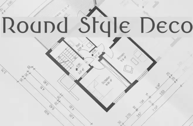 Round Style Deco Font examples