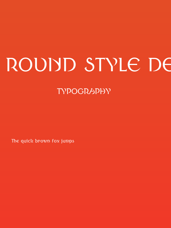 Round Style Deco Poster