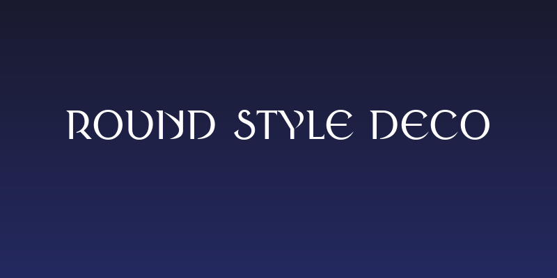 Round Style Deco Social Header