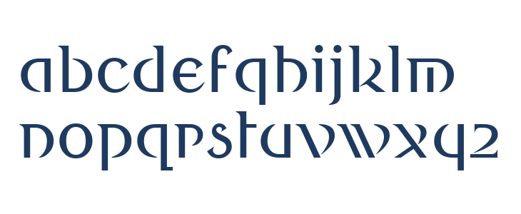 Round Style Deco Lowercase