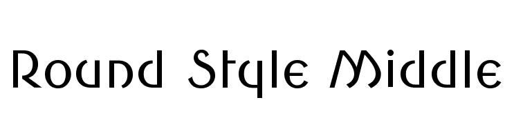 Round Style Middle  les polices de caractères gratuit tlcharger