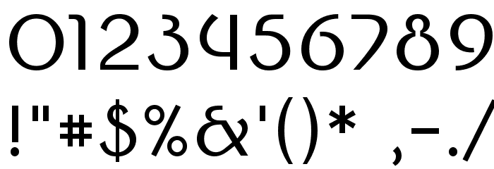 Round Style Middle Font OTHER CHARS